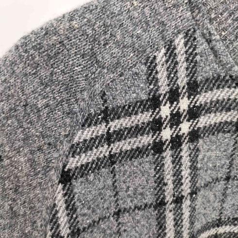 バーバリーロンドン BURBERRY LONDON チェック柄 ジップニット ドライバーズニット レディース